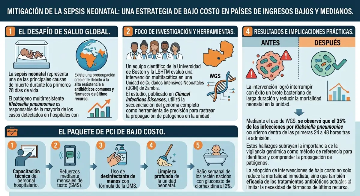 infografia sepsis neonatal