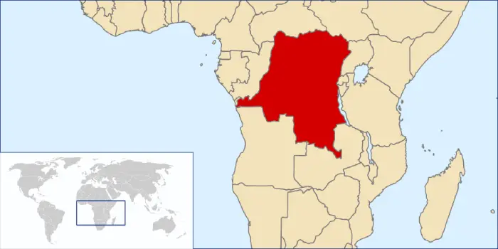 mapa del Congo
