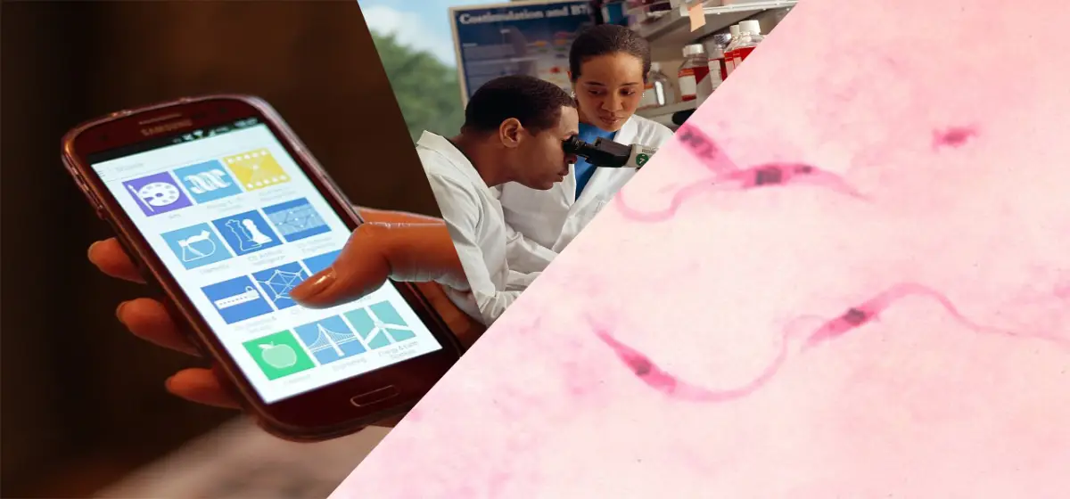 enfermedad de Chagas microscopista smartphone
