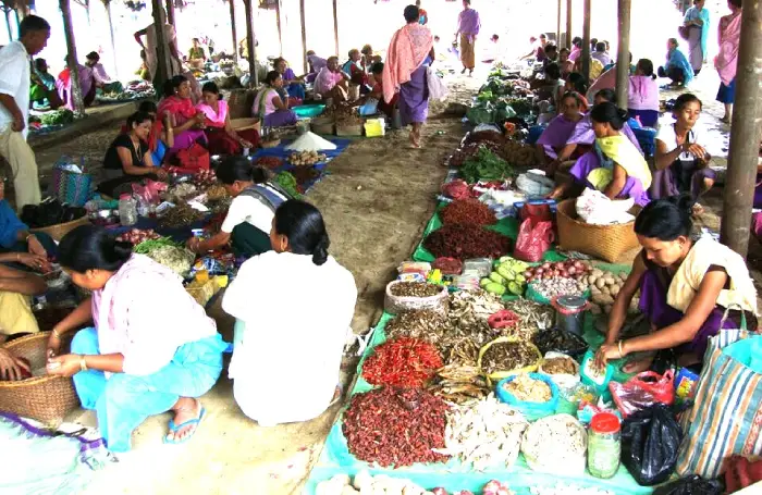 mercado en la India