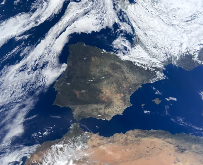 vista aerea de España