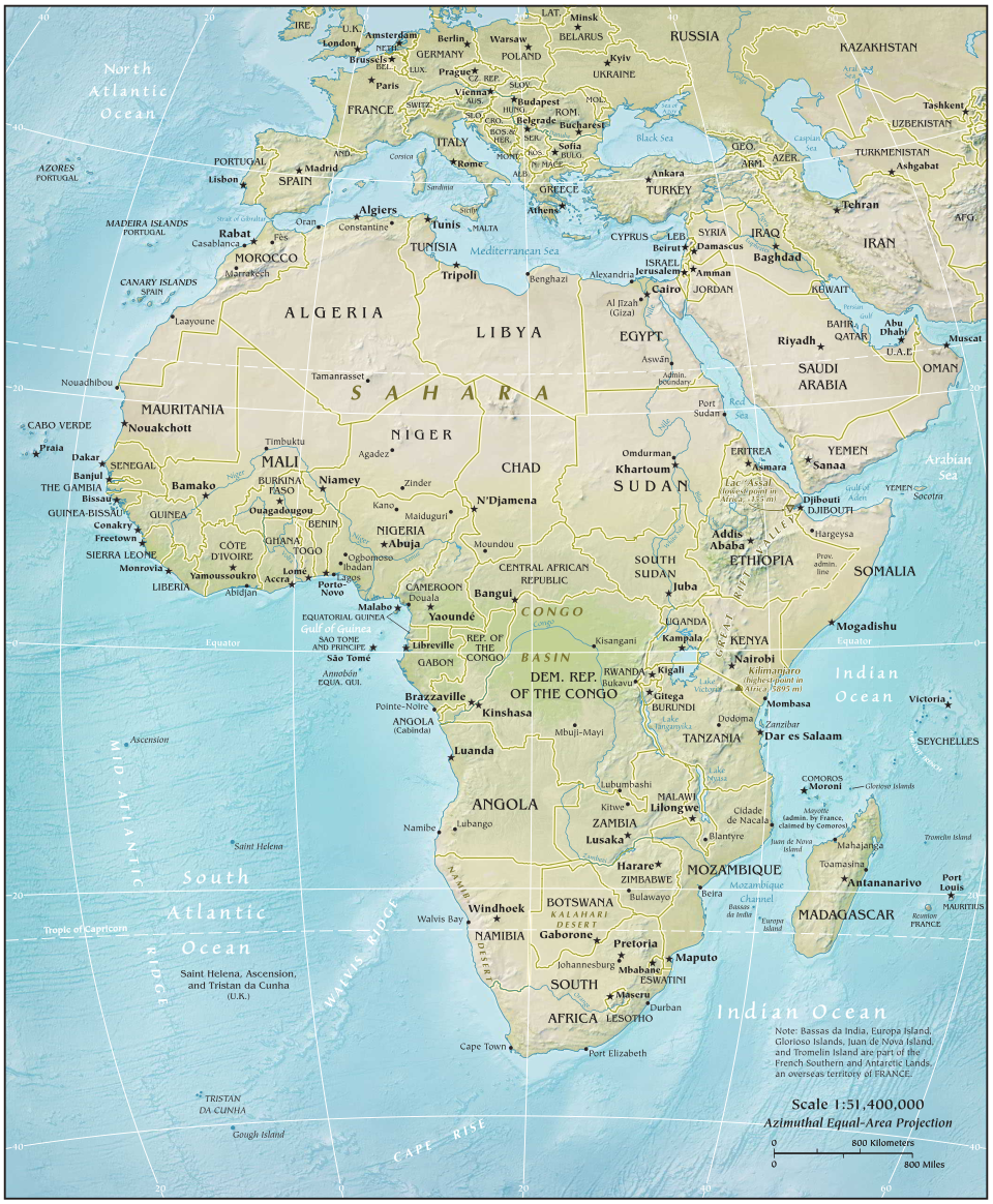 mapa de africa