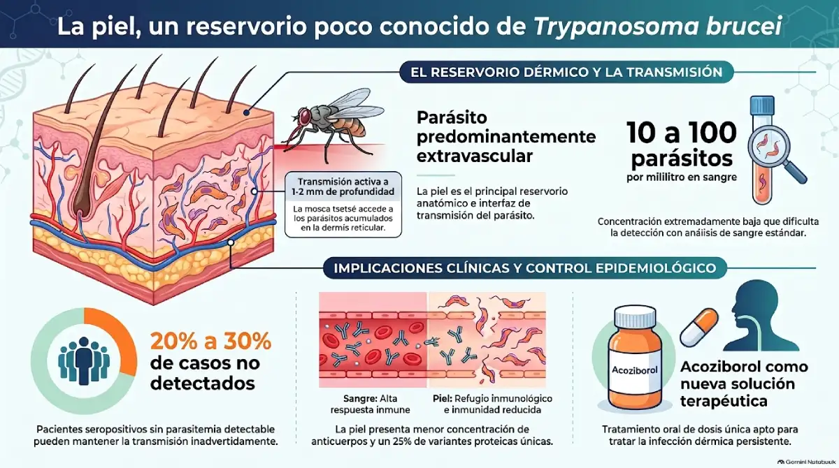La piel, un reservorio poco conocido de Trypanosoma brucei